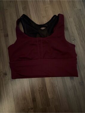 lululemon athletica Wine Red Racerback Sports Bra